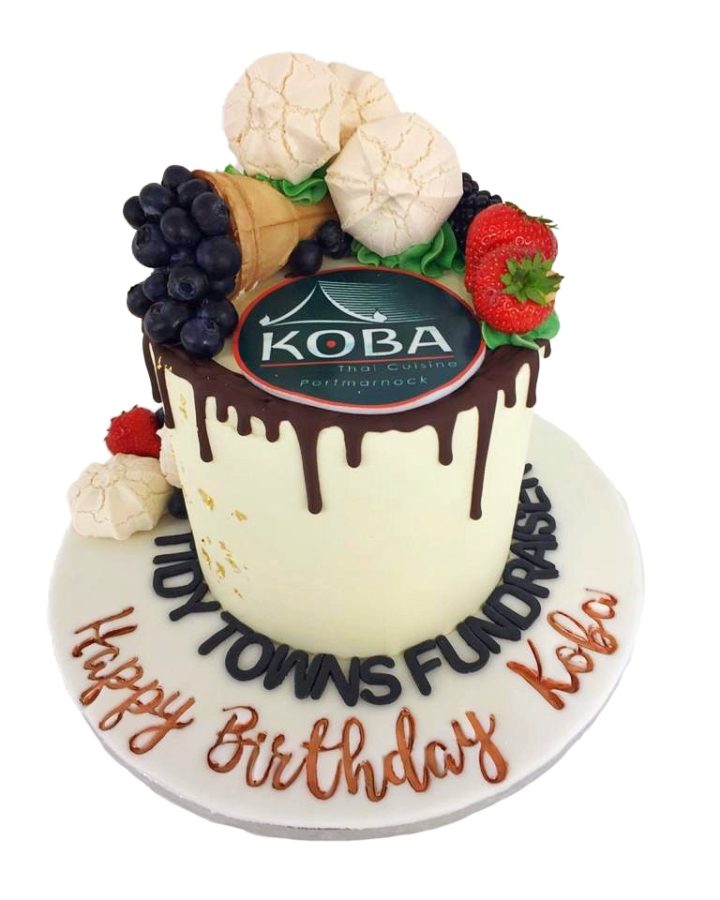 custom ice cream cake for Koba