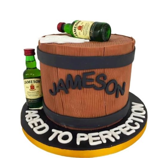 Jameson whiskey birthday cake