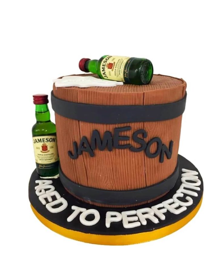 Jameson whiskey birthday cake