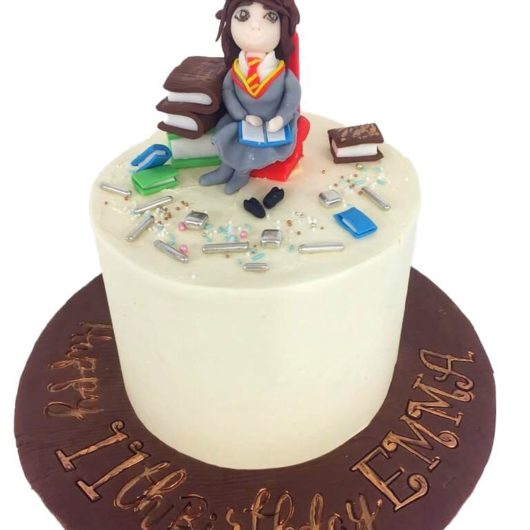 11th birthday school themed cake for girl