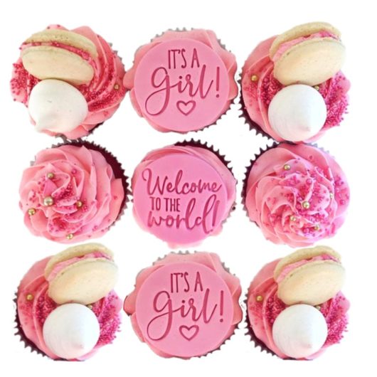 Welcome to the world - its a girl cupcakes