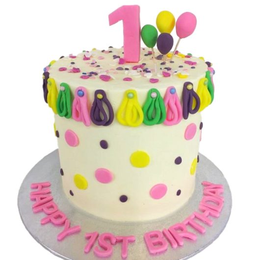 baloons cake for 1st birthday