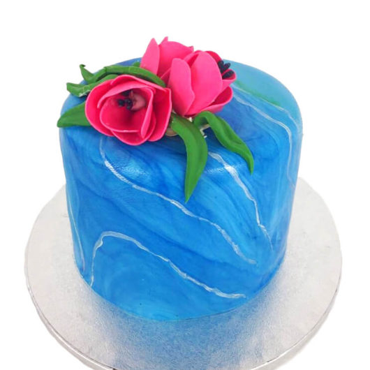 birthday cake blue marble copy