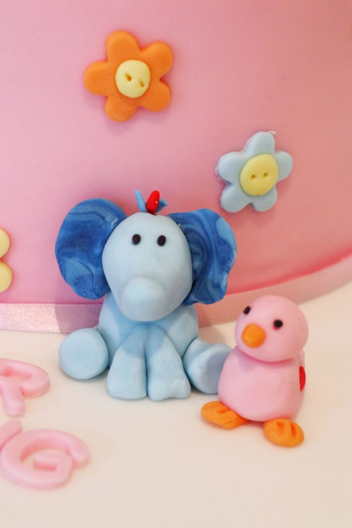duck and elephant for christening cake