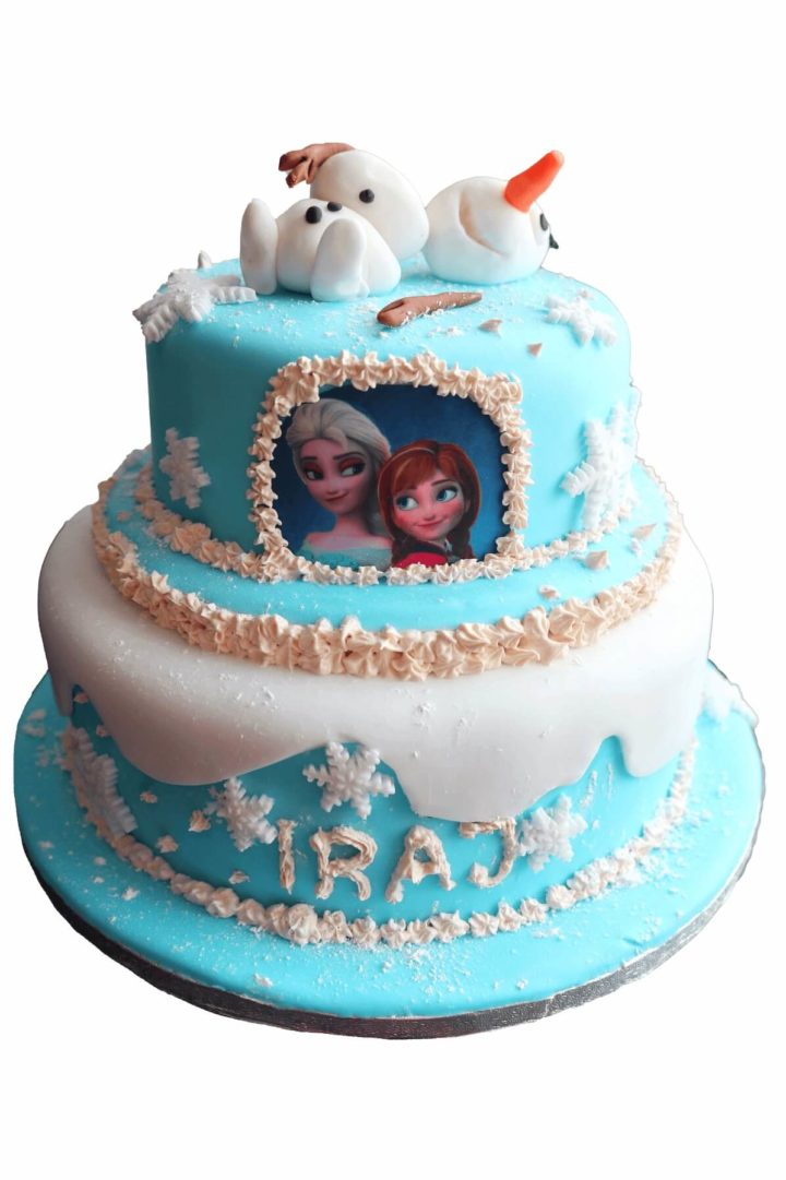 frozen elsa and olaf birthday cake in dublin