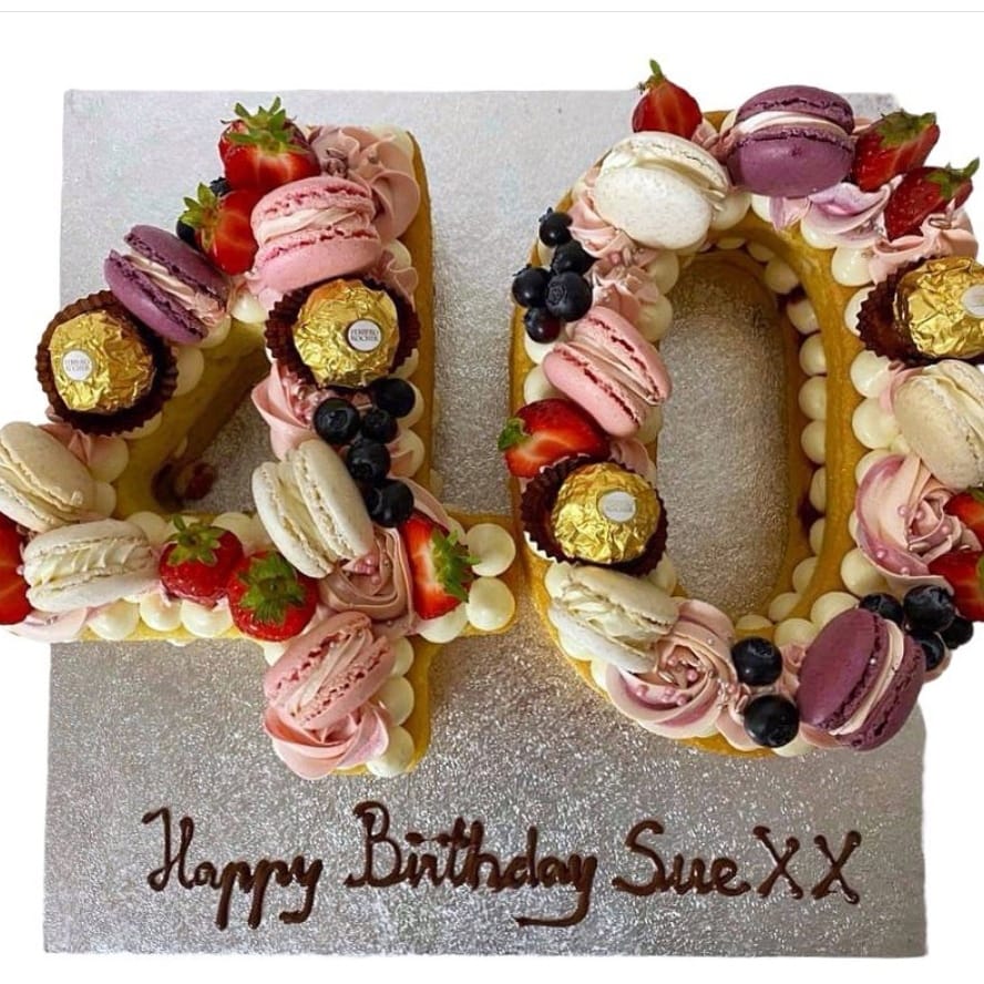 40th Birthday Balloon & Stars Cake | Waitrose & Partners