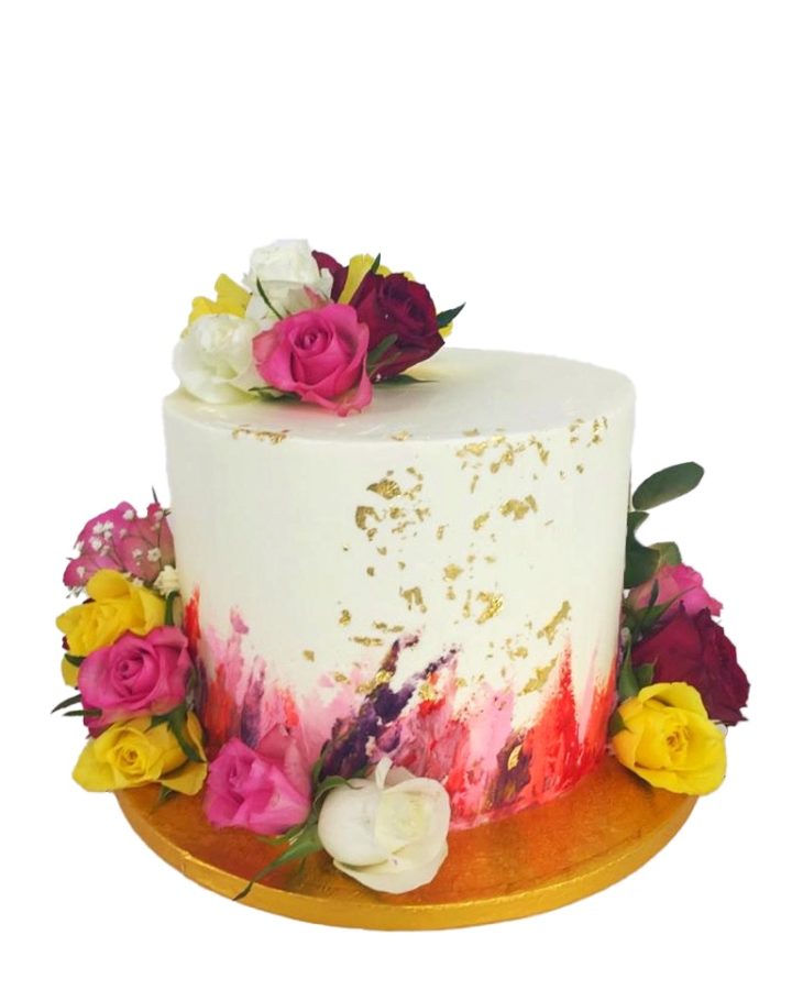 simple one tier wedding cakes