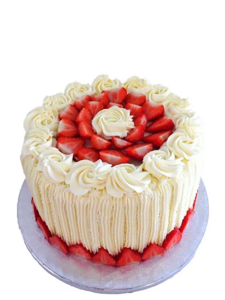 strawberry fresh cream cake