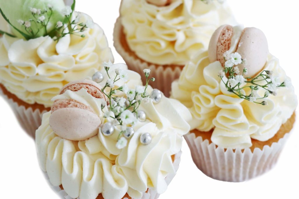 White Wedding Cupcakes in Dublin