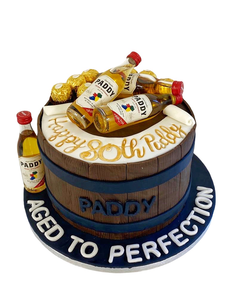 Whiskey barrel birthday cake 481