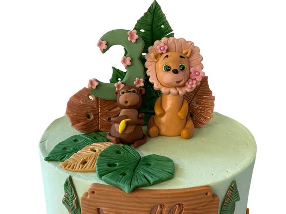 cute jungle themed cake ireland