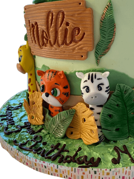 jungle tiger, giraffe, zebra cake ireland
