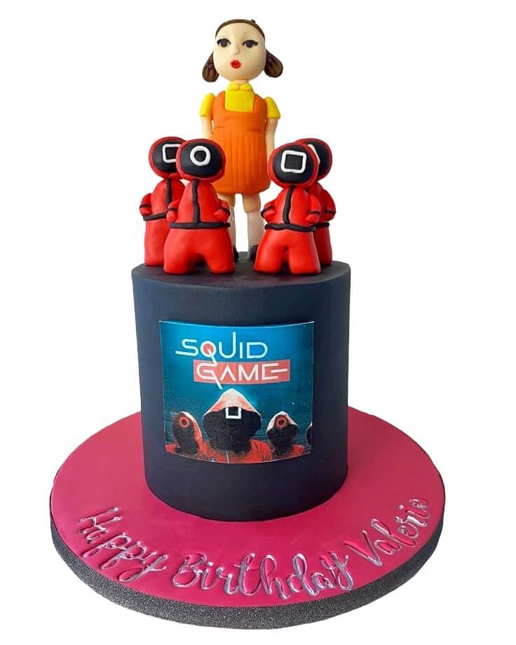 squid game birthday cake ideas for adult