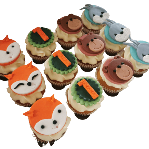 cute animal cupcakes