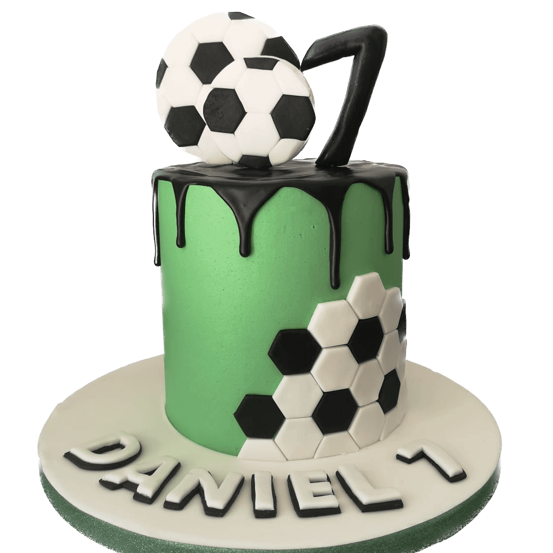Football Fan Cake in Fondant - Fastest Cakes