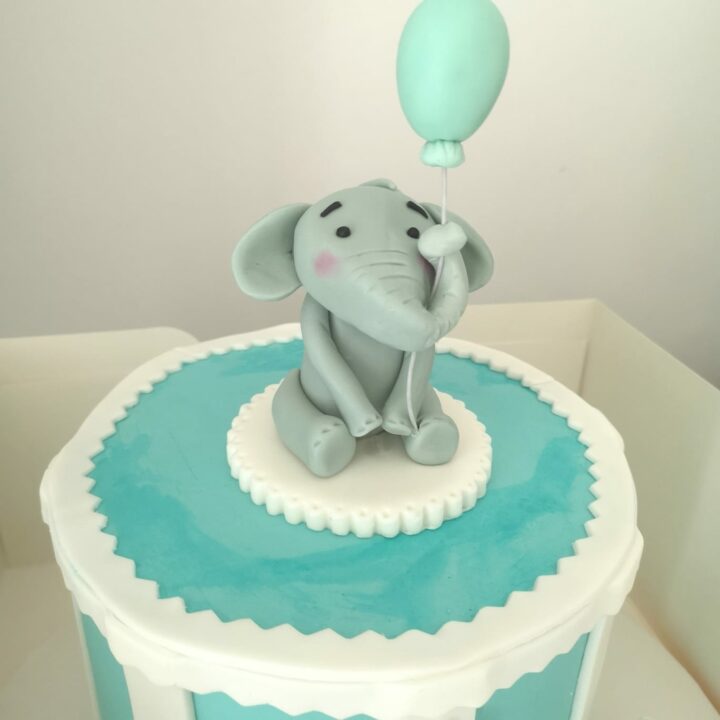 Elephan Christening Cake with a Balloon in Dublin
