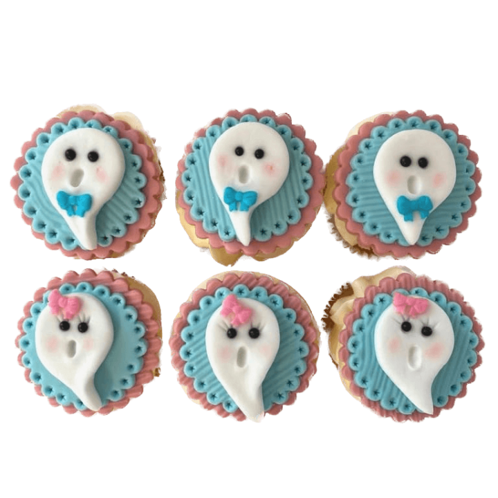 Halloween Cupcakes Cute Ghosts by Eves Cakes Dublin