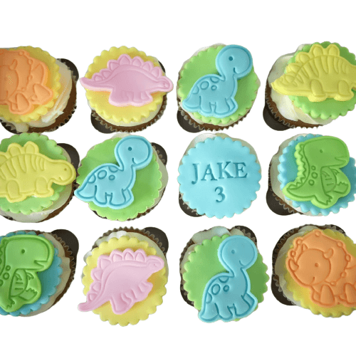 Most adorable and cute dinosaur cupcakes by Eves Cakes Dublin
