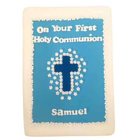 Rectangular First Holy Communion Cake